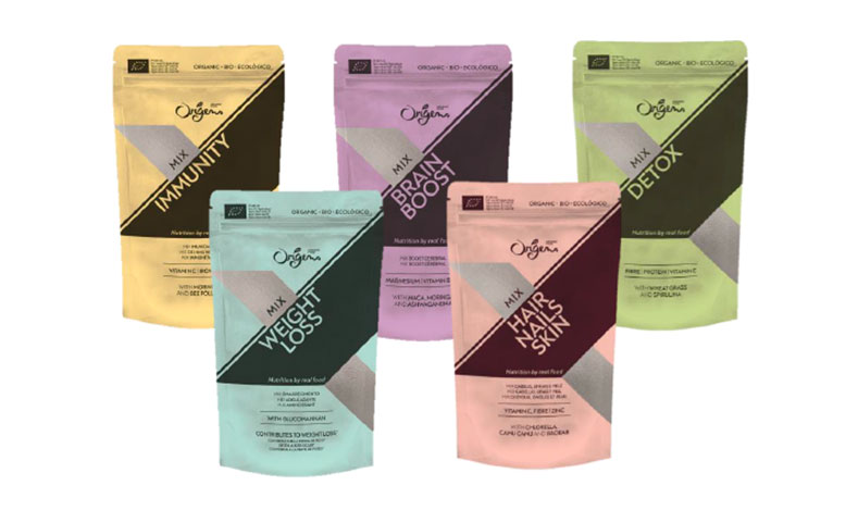 Detox, Imunidade, Boost Cerebral, Emagrecimento e Cabelo, Unhas & Pele: estas são as cinco variedades de mixes funcionais BIO que já estão à venda no espaço Future Taste, palco de inovação alimentar da Auchan.