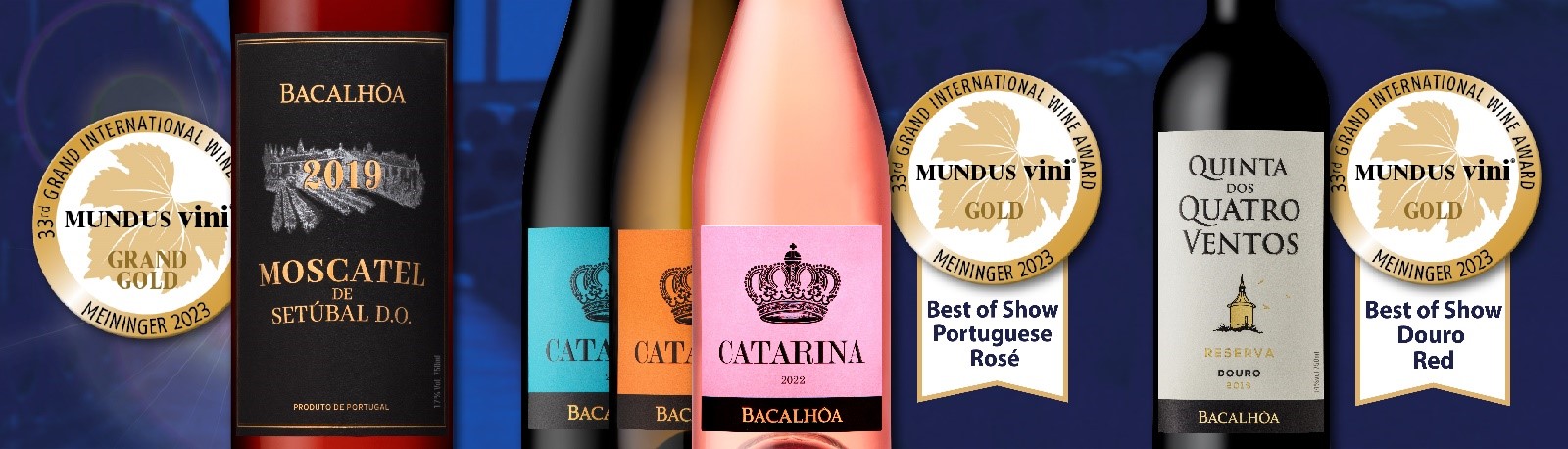 Os vinhos da Bacalhôa foram premiados com 8 medalhas na prova de verão da “Grand International Wine Award - Mundus Vini”, uma das competições de vinhos mais importantes da Alemanha e do Mundo.